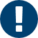 An blue exclamation mark to bring attention to the COVID-19 relief measures